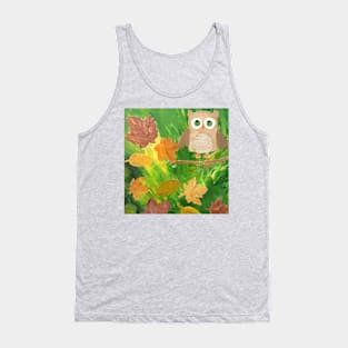 Autumn Owl Tank Top